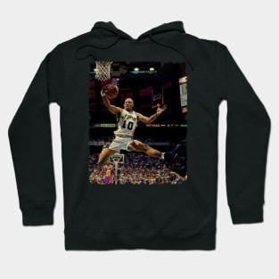 Rodman Grabbing a Rebound Against The Utah Jazz in Game of The 1994 Hoodie